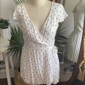 Polka dot romper